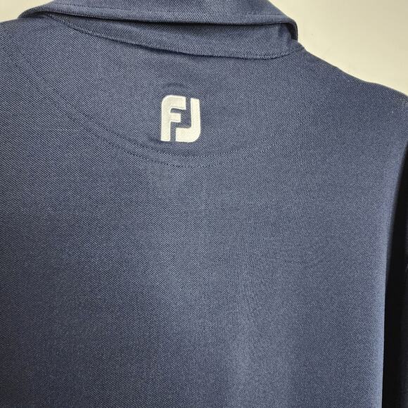 FootJoy Navy With Purple Golf Polo Size XL BearTrap Dunes Embroidery - Picture 6 of 9